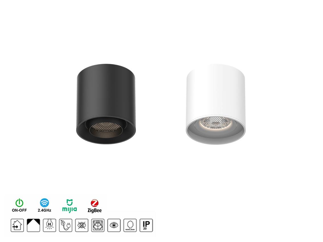 LED ultra-thin magnetic track round spotlight