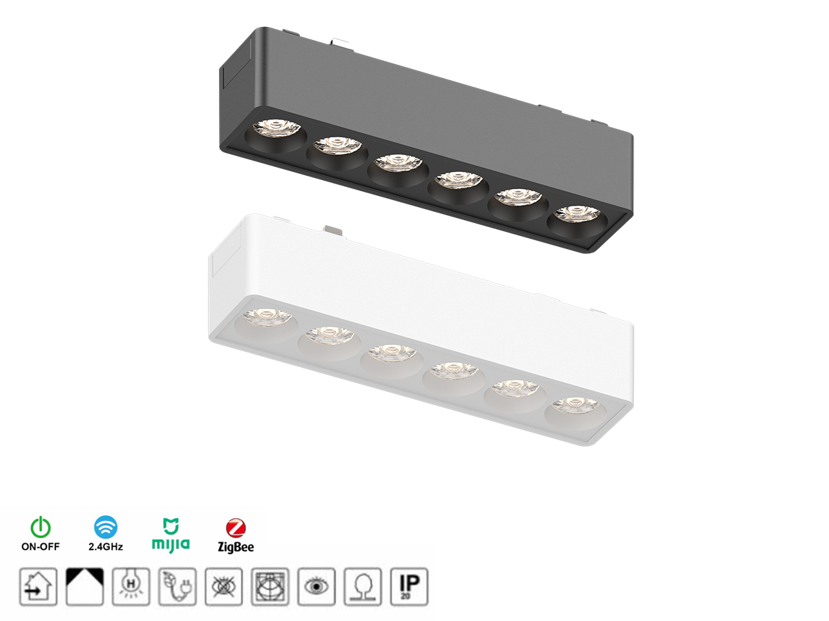 LED Ultra-thin magnetic track grille light