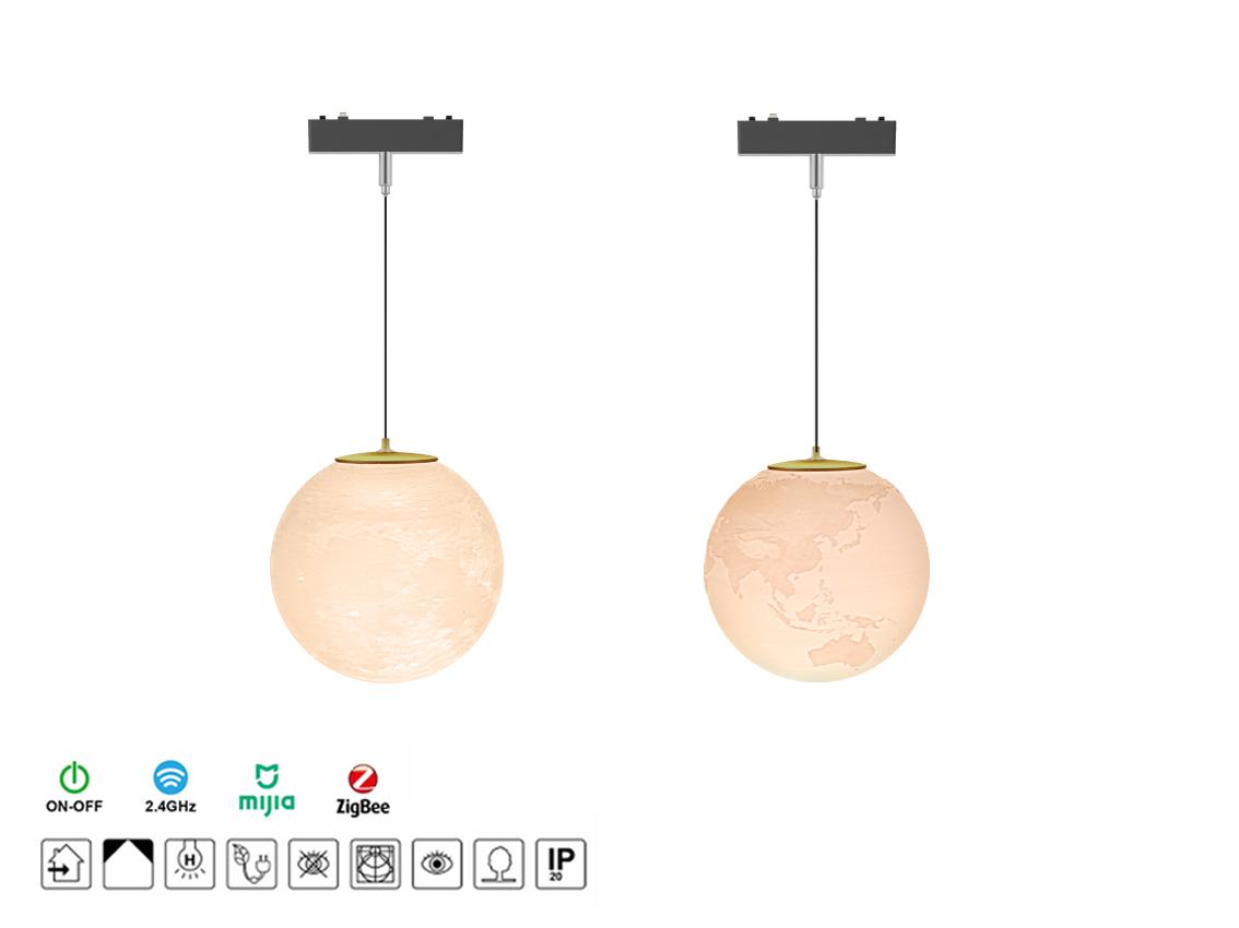 LED ultra-thin magnetic track light——Planet Pendant Light