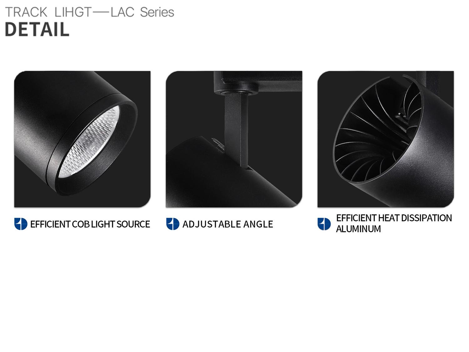 Anti-Glare COB <a href='https://inluxsense.com/en/search/LED%20Track%20Light.html'>LED Track Light</a>——LAZ Series