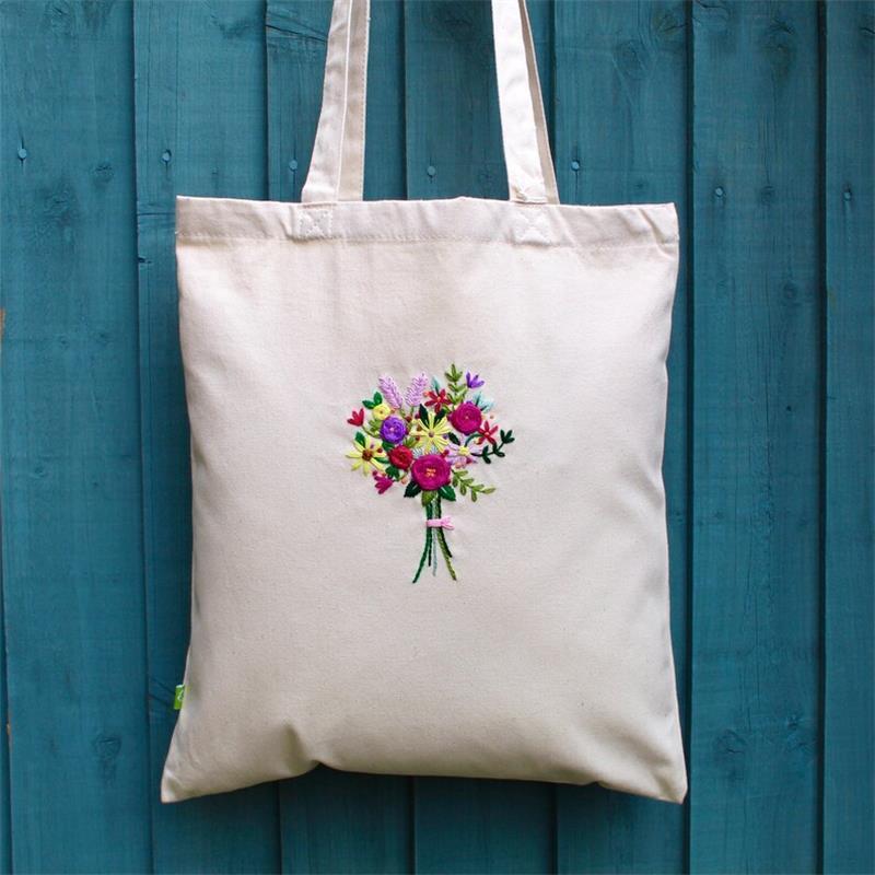 Embroidered Tote Bag