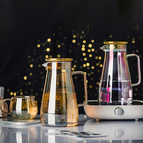 Nordic Style Household Large Volume Glass Cold Water Kettle High Temperature Resistant Teapot Set    Specification