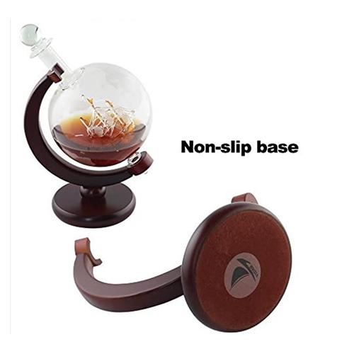 Sailboat Red Wine Transparent Globe Bubble Bottle Decanter