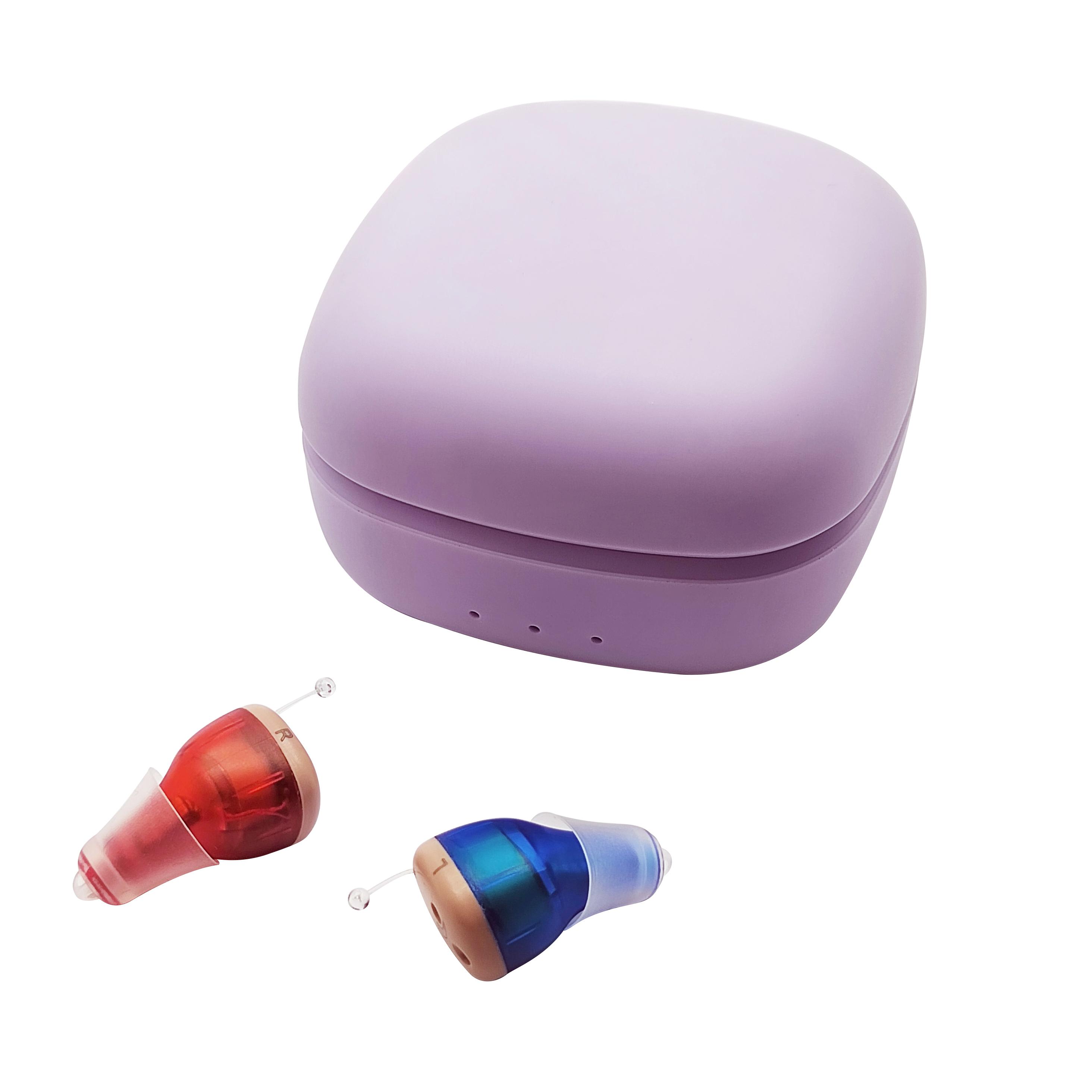 紫色外壳助听器 (3)