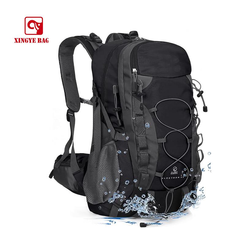 40L Inches outdoor hiking backpack breathable backpack system waterproof and tear resistance OB-0001