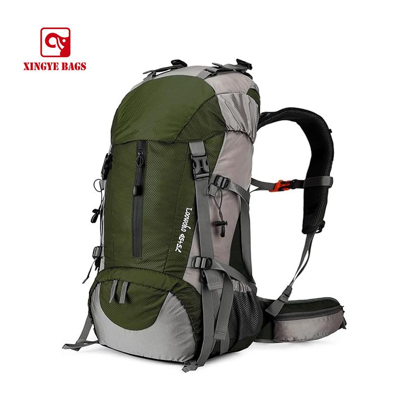 50L Inches outdoor hiking backpack breathable backpack system waterproof and tear resistance OB-0008