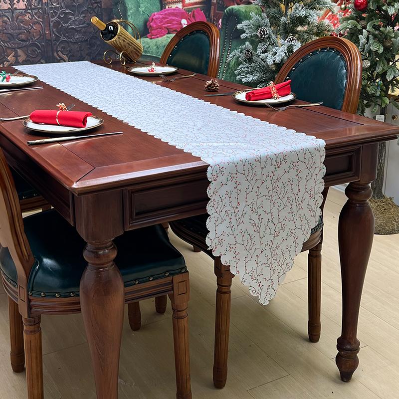 3 colors branches sleek table runner