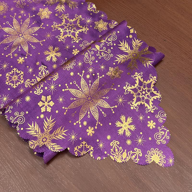 snowflake sleek table runner