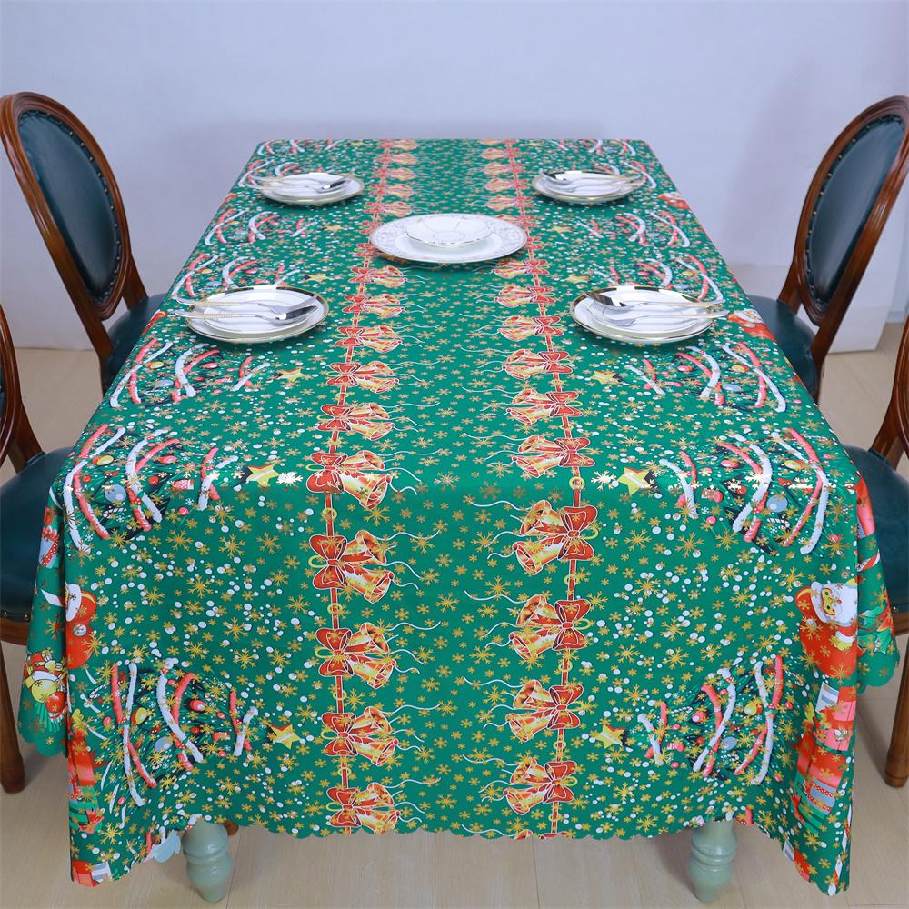 Christmas Tablecloth for Home Kitchen Hotel Holiday Parties Decoration Table Cover for Cabinet Decor