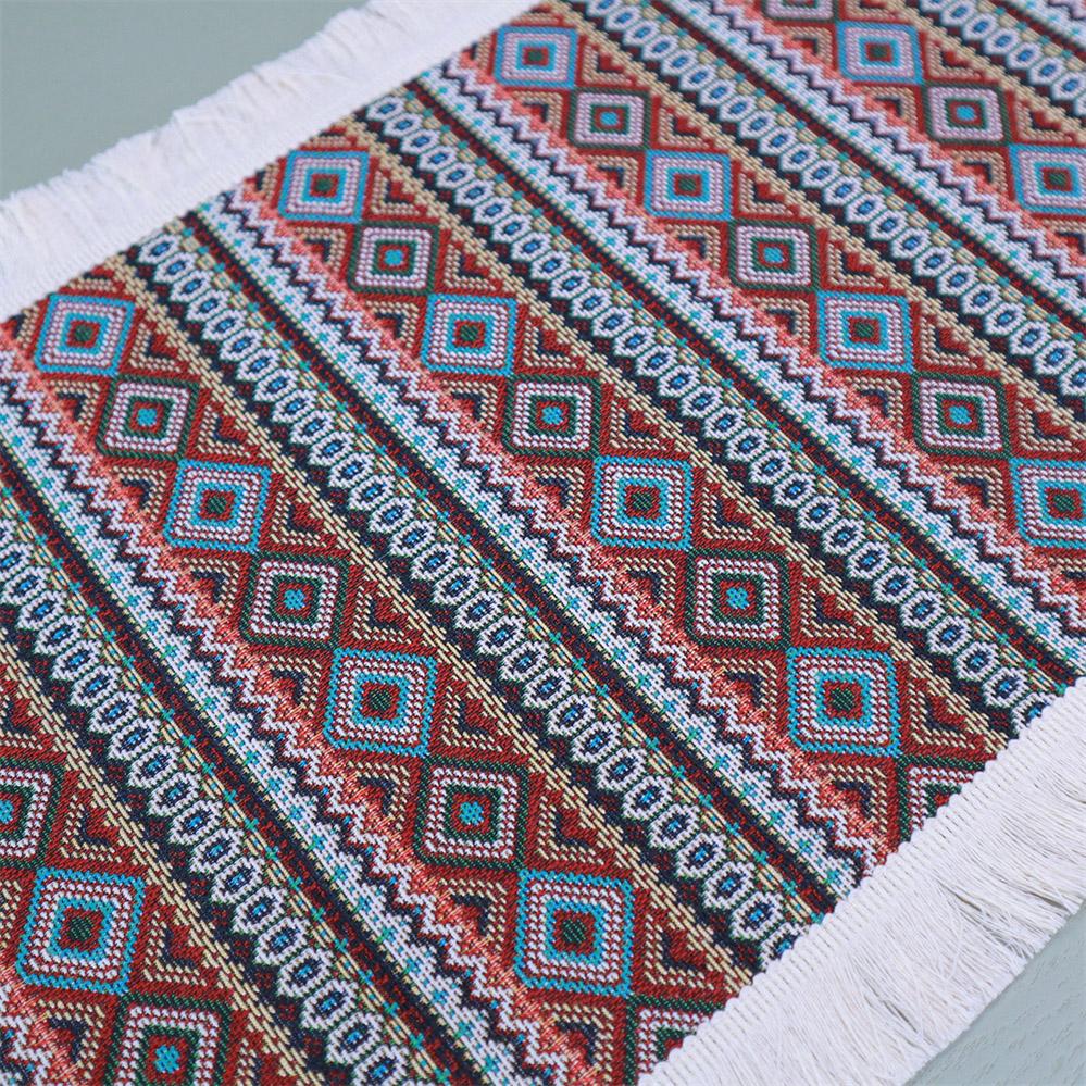 American fringe jacquard table flag festival potluck banquet table towel anti-hot anti-oil table mat