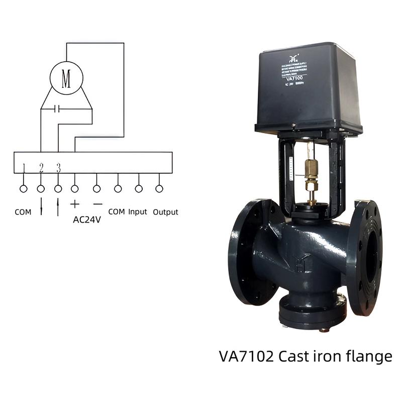 Electric Brass Regulating Valve for Central Air Conditioning Heating