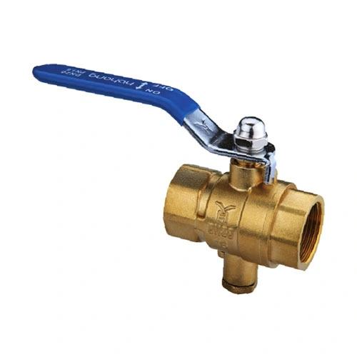 Water Flow Control High Quality Brass Measuring Temperature Ball Valve