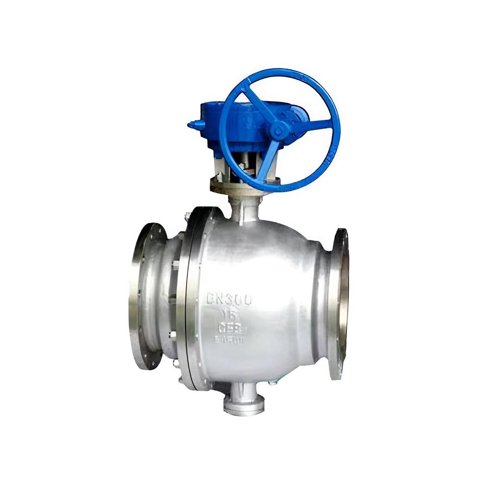 Turbo Gearbox Stainless Steel Fixed Ball Valve