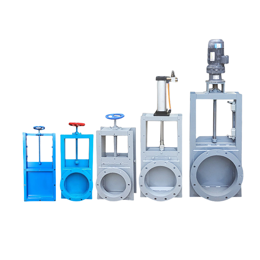 DN200 Rectangular Manual Carbon Steel Slide Gate Valve for Water