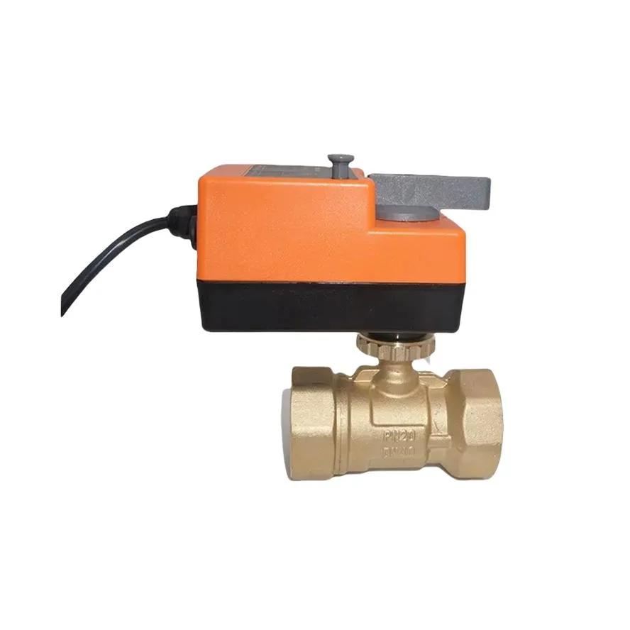 Fast Running 2-Way DN20 Electric Flow Control Ball Valve