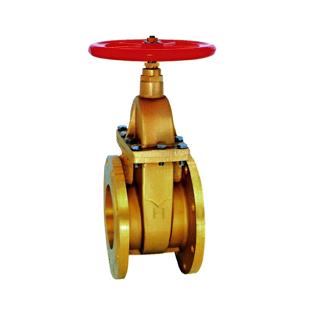 Support Customized Copper Core Flange Connection Brass Flange Gate Valve