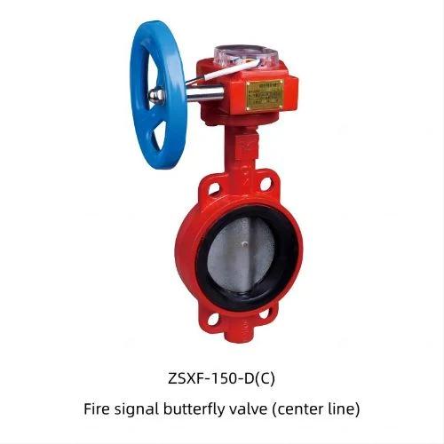 Customization Groove Butterfly Valve Fire Ductile Iron Grooved Turbine Signal Butterfly Valve