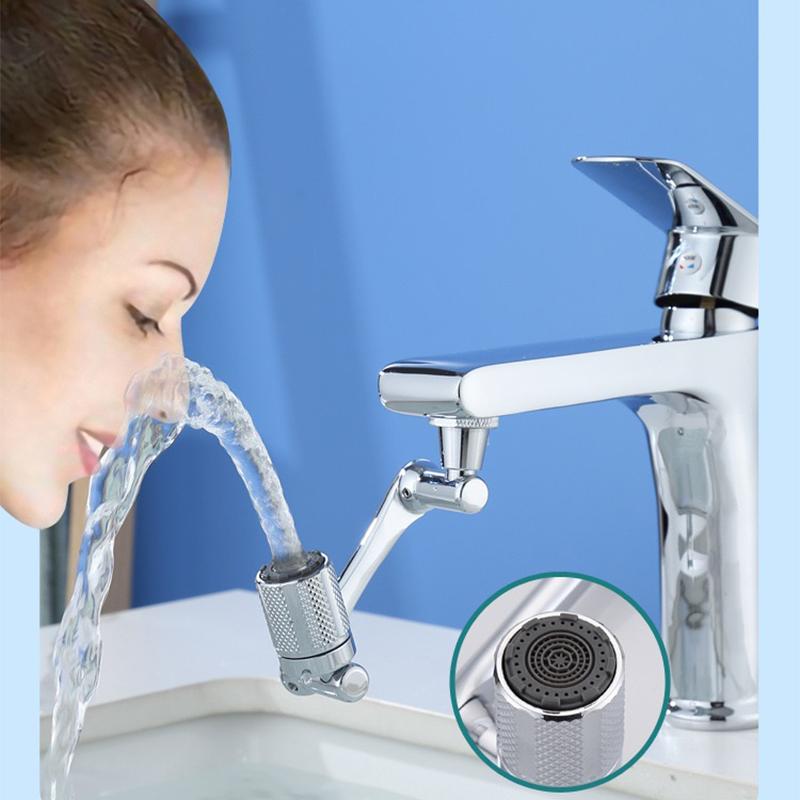 1080 Degree Rotatable Faucet Aerator Splash Filter Bathroom washbasin sink Faucet Adaptor 2 Spray Modes For Kitchen Tap