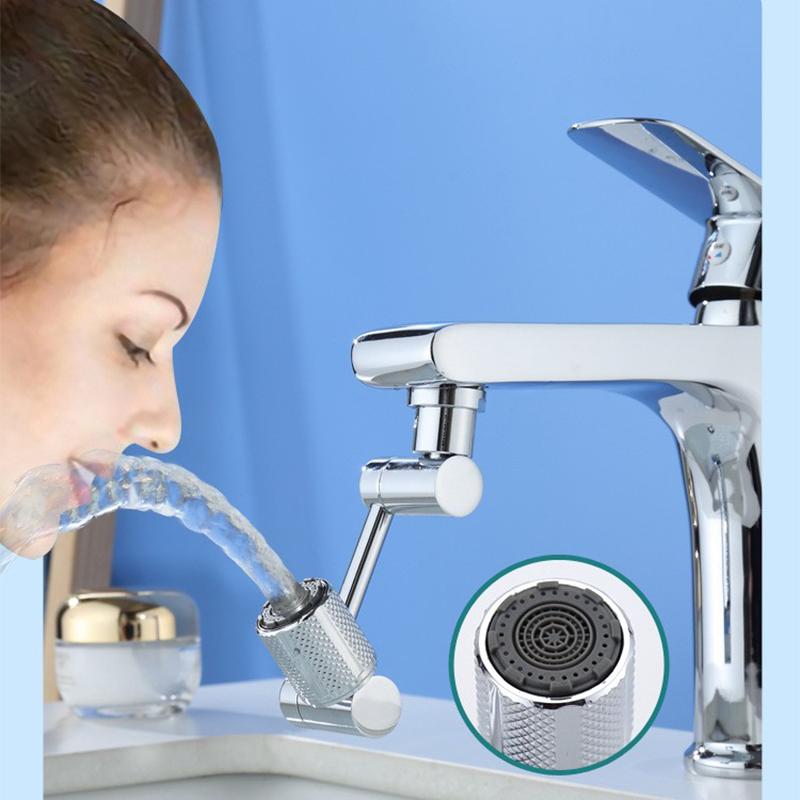 Universal faucet toilet rotary extension nozzle 1440 degree lifting splash prevention robotic arm