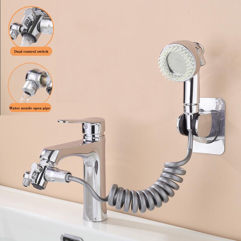 Portable High Pressure Barbershop Spa Bathroom Toilet Flush Extension Sink Water Faucet Nozzle Wash Hair Salon Tap Shower Head