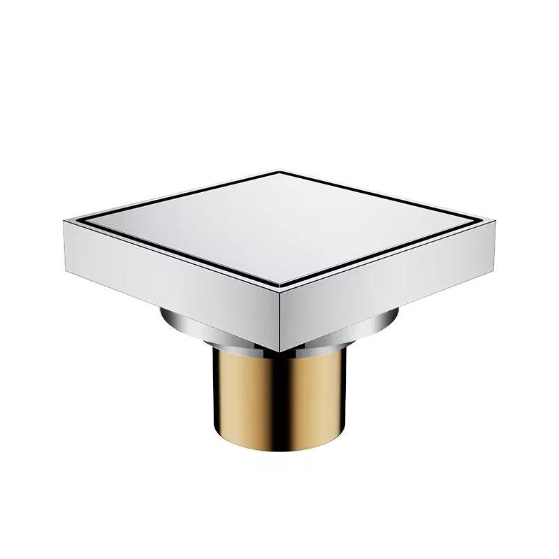 Modern  Antique Floor Drain with Brass Cover Drain Strainers for for Hotel Applications Bathroom Shower floor