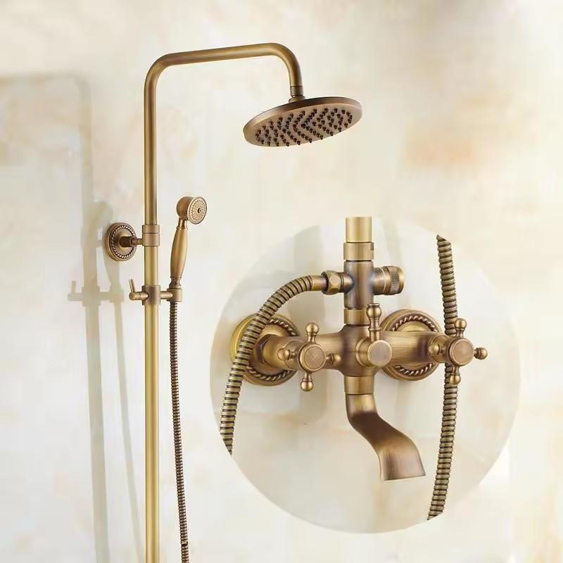 Wholesale Shower Head Set Australian Hot selling Multifunctional ABS Shower Set In Brushed Gold bath shower