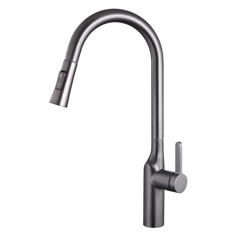 03Dual mode half pull out faucet