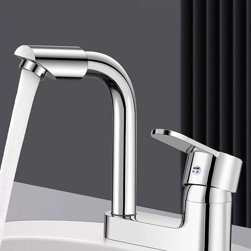 Zinc Alloy Basin Faucet 360 Rotation For Cold And Hot Mixing Water Tap For Bathroom