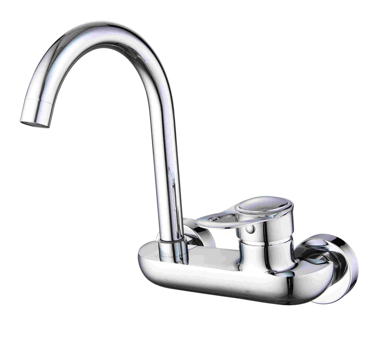 Brass Chrome 3 Way Dual Handle Kitchen Faucets