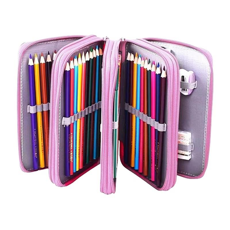 Wholesale Pencil Case Big Capacity Pen Pouch Bag Zipper Stationery Organizer for Office School Pencil Case