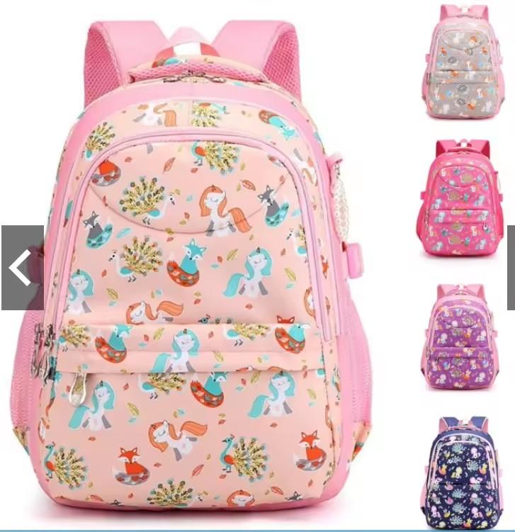 Children's Bookbags Print Latest Fashion for Teen Girl Nylon Day Backpack