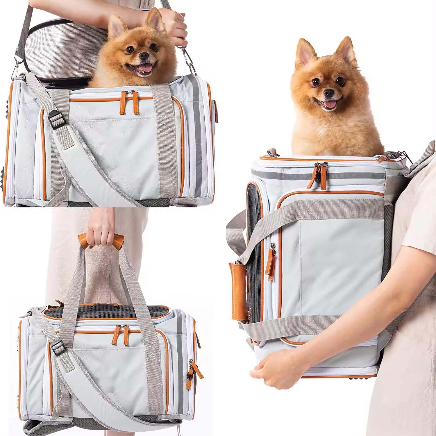 Airline Expandable Breathable Approved Pet Carrier