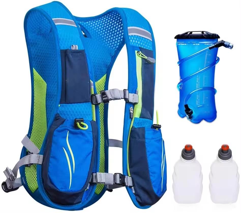 Hydration Packs Trail Running Vest with 2L Bladder Reservoir Marathoner Hydro Backpack