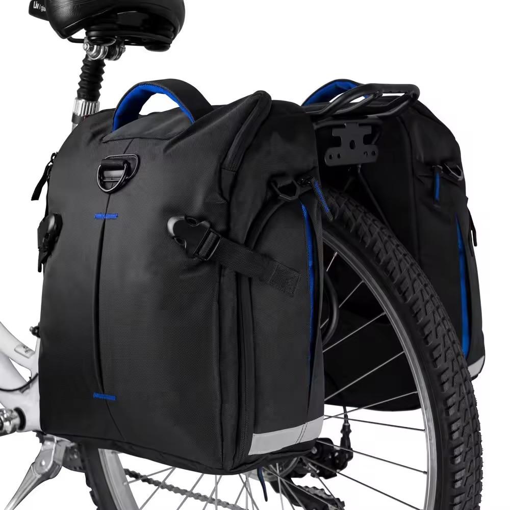 Bike Bag Bicycle Panniers with Adjustable Hooks