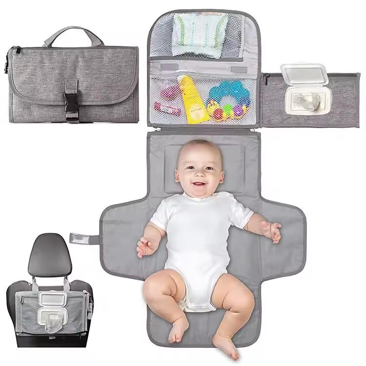 Newborn Extended Waterproof Travel Changing Station Baby Portable Diaper Changing Mat Diaper Changing Pad