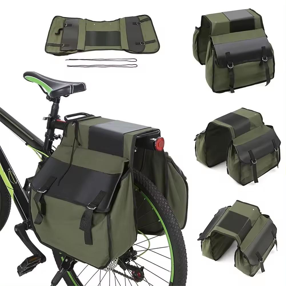 canvas bicycle saddle bags