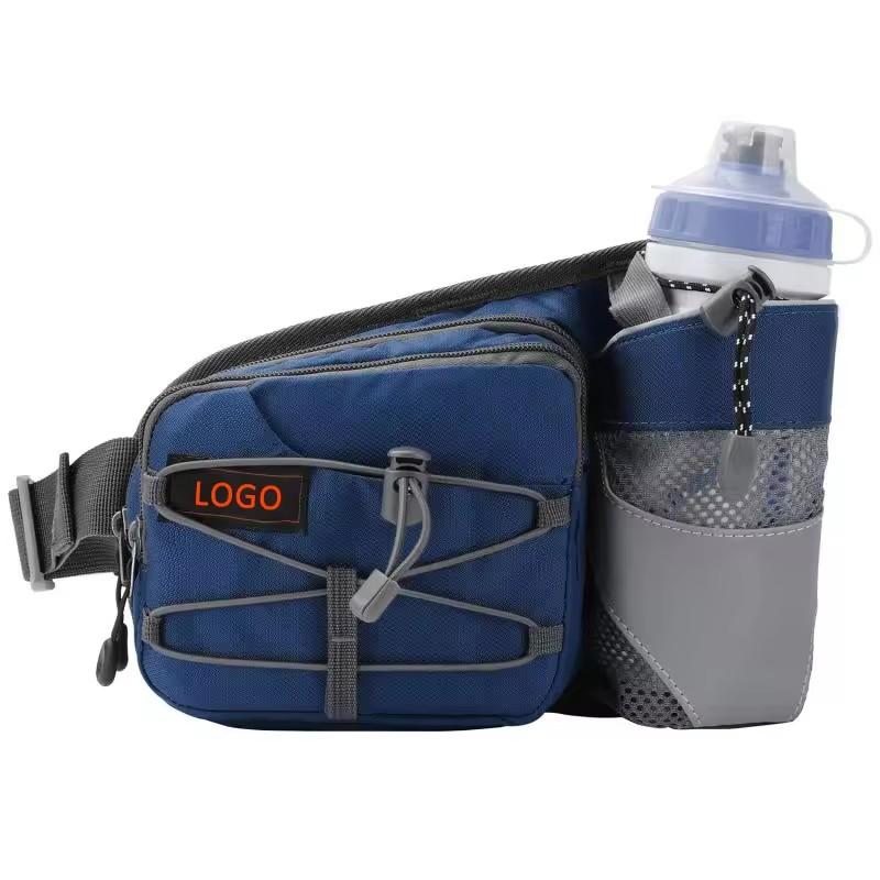 men sport fanny pack with water bottle holder