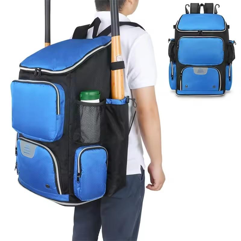 Factory Custom Large Capacity Adult Baseball Softball Bat Bag with Shoe Compartment Equipment Baseball Backpack