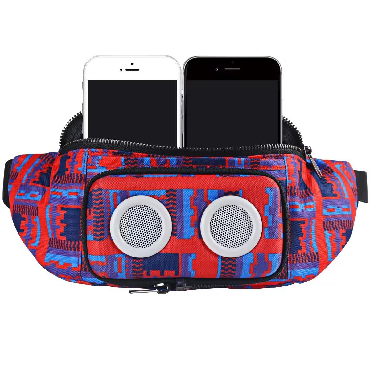 Fanny Pack with 1Bluetooth Speaker, Speaker Fannypack with 8W Louder Sound, 10H Playtime Waist Bag for Parties