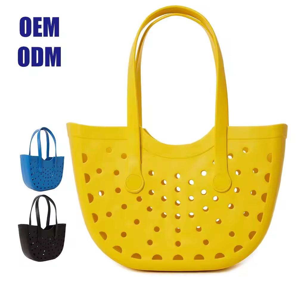 Wholesale Fashion New Summer  Handbags Women Small Eva Bag Bogg Bag Silicone Beach Tote Rubber Bags