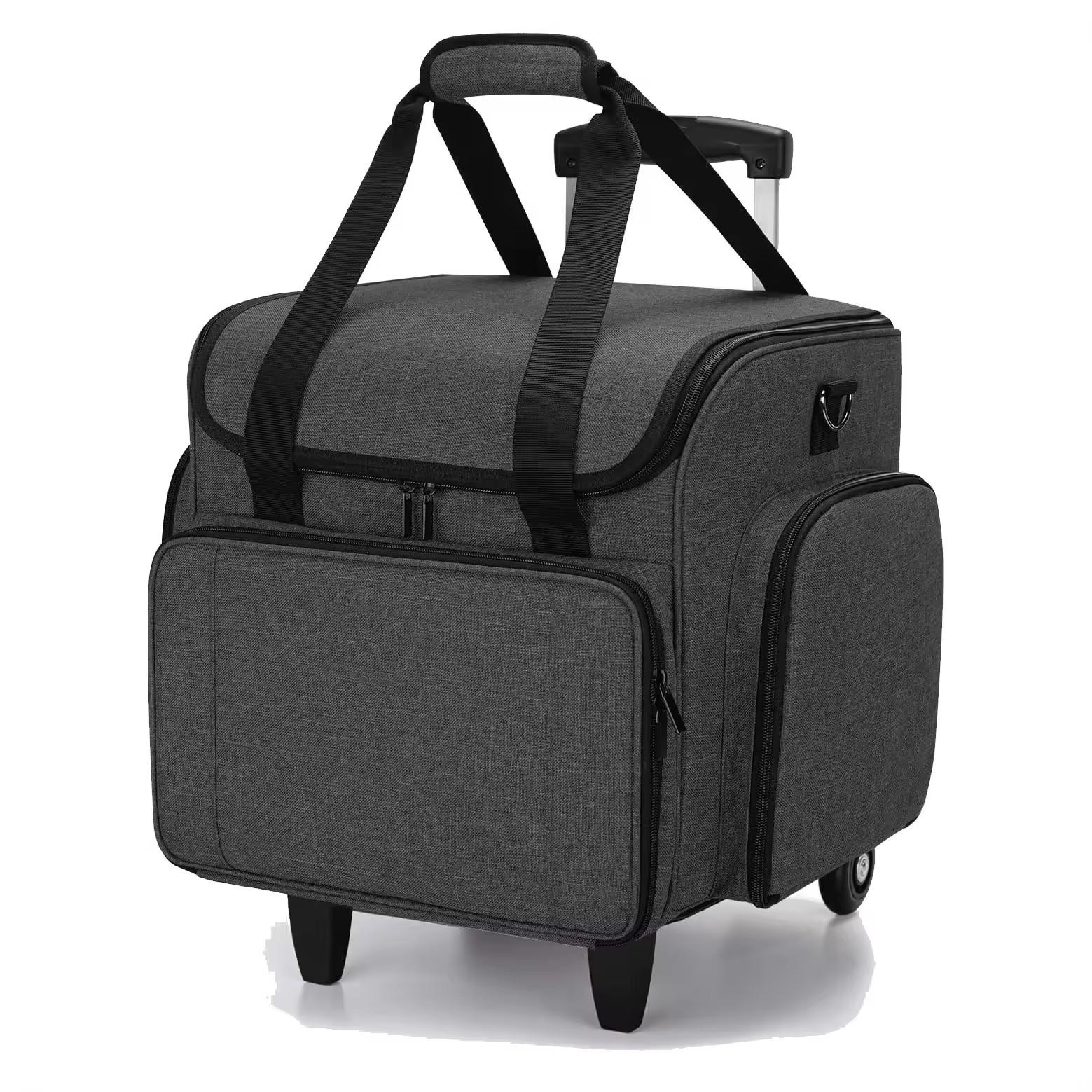 Machine Tote with Detachable Trolley and Removable bags