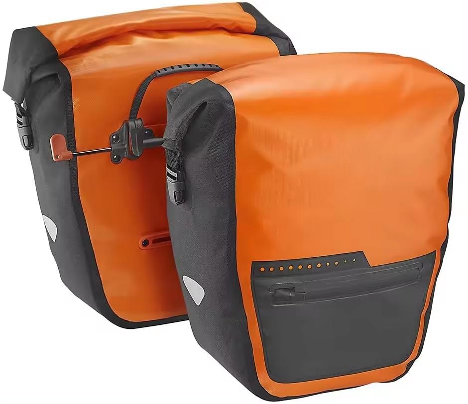 Orange Bike Pannier Bag