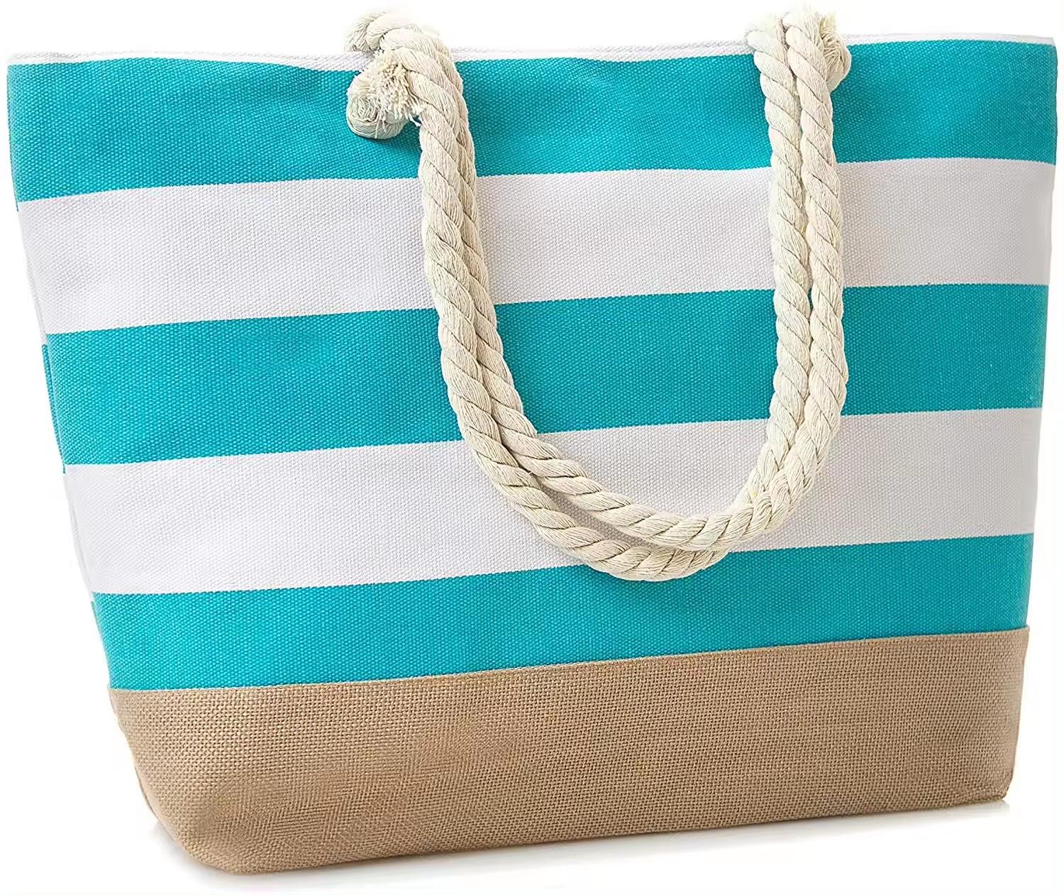 Large Beach Travel Tote Bag Canvas Shoulder Bag