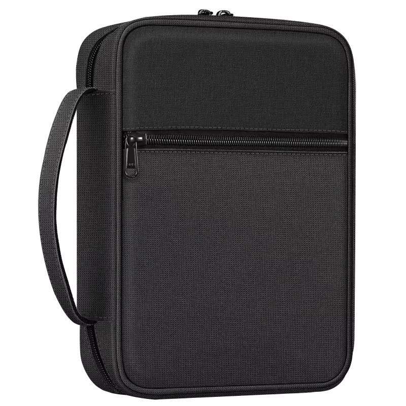 Black Bible Cover Organizer Bible Carrying Case