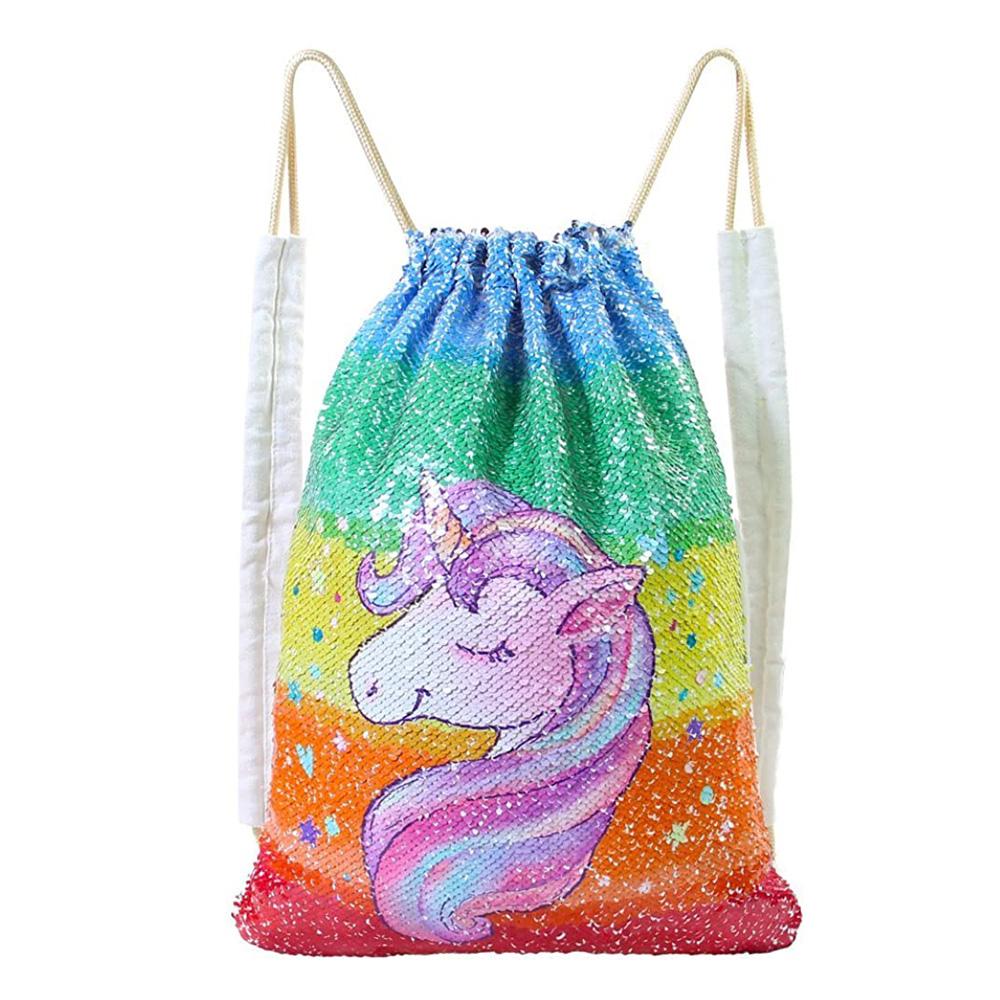 24SHX25 Girls  Waterproof Nylon Kids Drawstring Backpack Bag