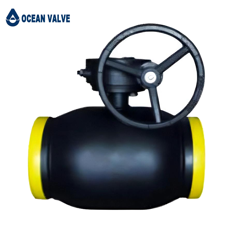 Manual Flange Full Weld Ball Valve for Oil Gas with Gear Handle