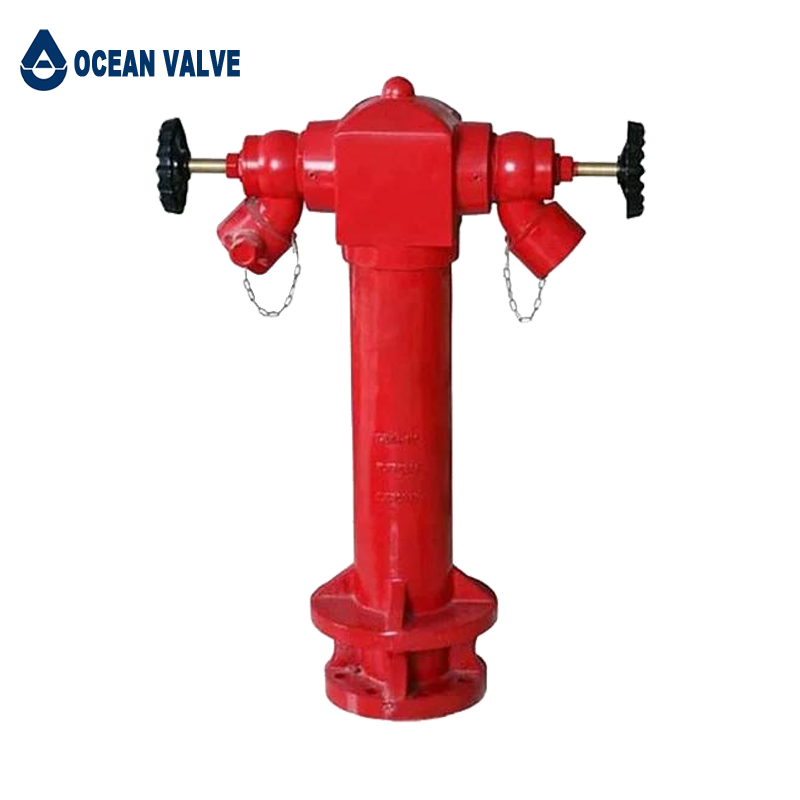 Hot Sale Ductile Iron Red Color Outdoor Ground Pillar Fire Hydrant