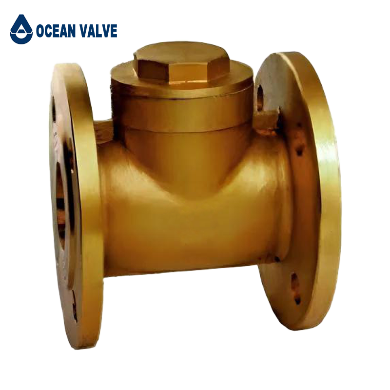 Ha-11060 Factory Outlet Brass Flange Check Valve H44W-16t