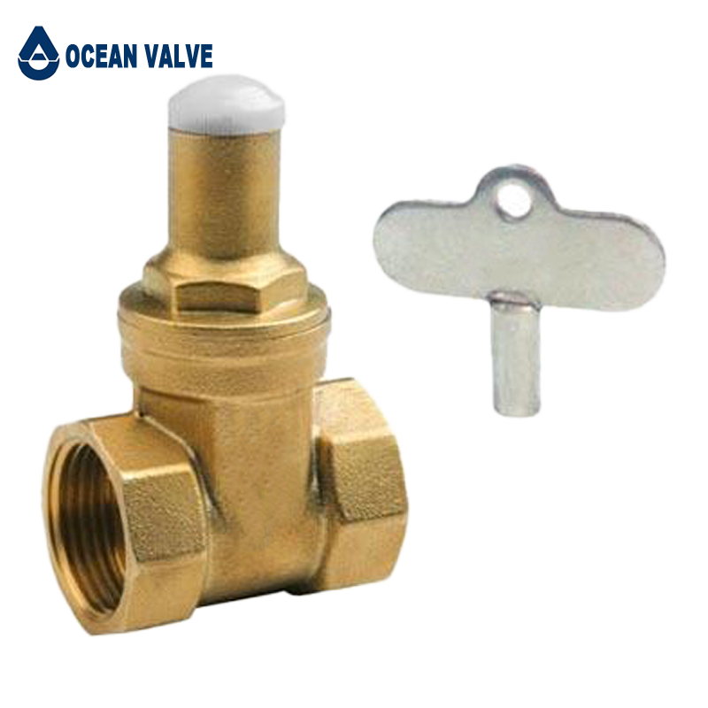 Wholesale Industrial Brassthree-Angle Locked Gate Valve