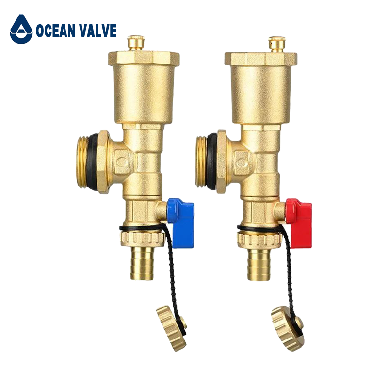 High Quality Automatic Brass Exhaust Valve Multifunctional Floor Heating Air Release Valve